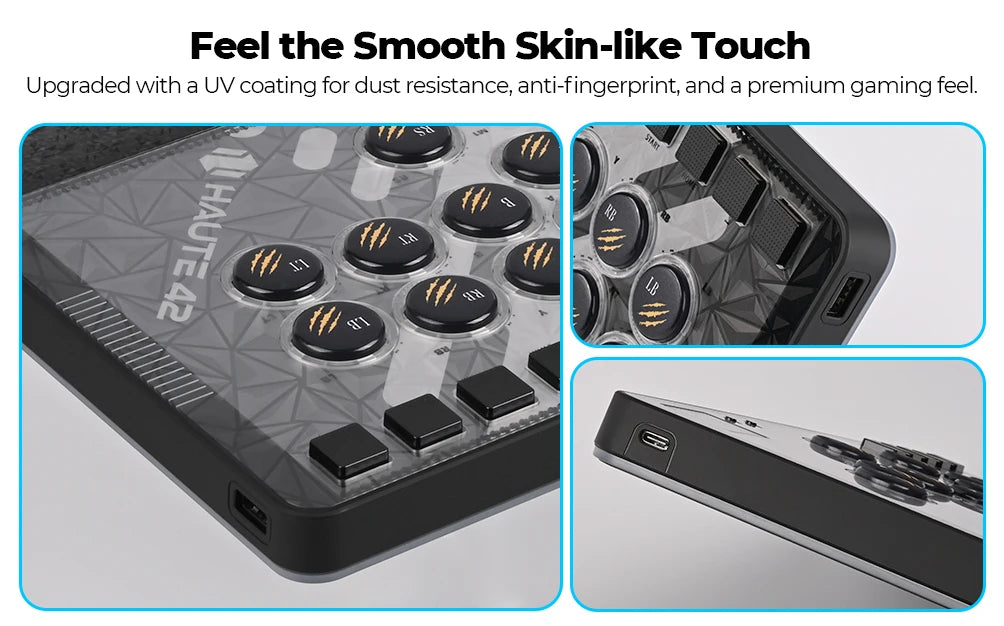 Haute42 C-AT Magnetic Leverless Hitbox Controller Stickless Arcade Controller Keyboard For PC/PS4/PS5/Switch Hitbox Fightstick