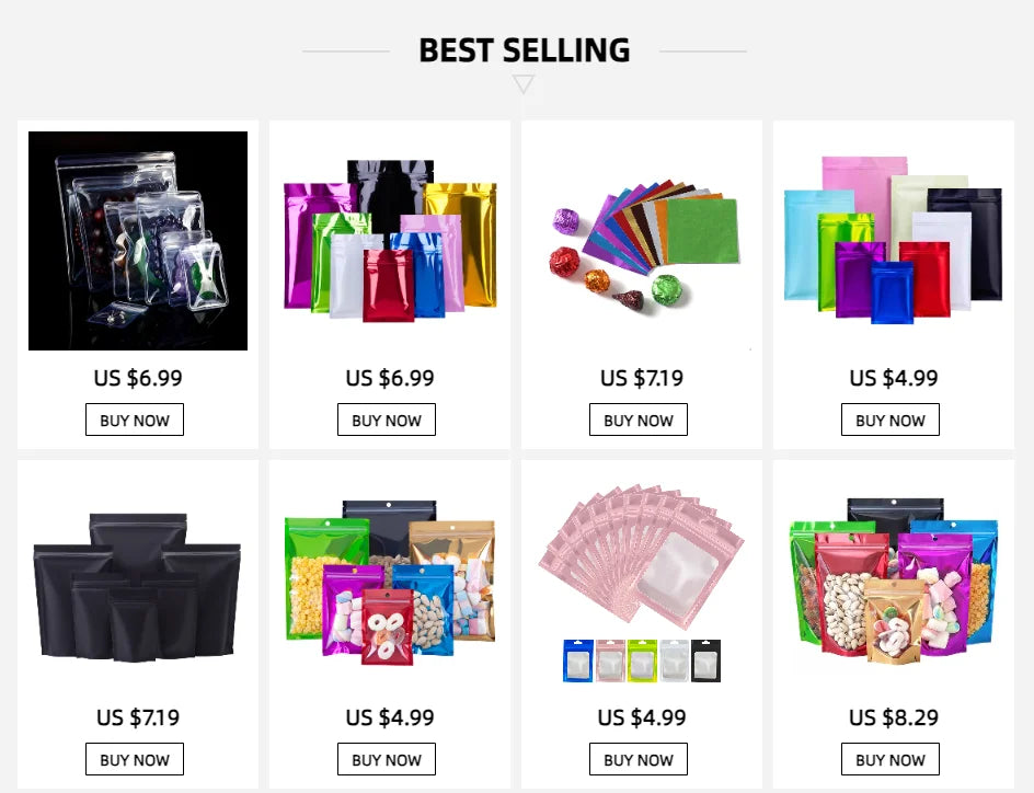 100Pcs/Lot PVC Anti-oxidation Clear Zip Lock Bag Jewelry Jade Gift Craft Storage Packaging Pouches Reusable Resealable Grip Seal