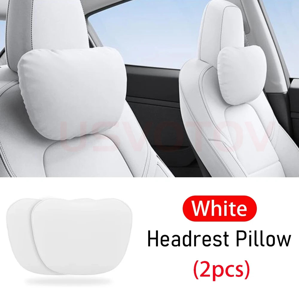 Tesla Car Headrest Neck Pillow – Head & Neck Support for Model 3, S, X, Y & Juniper