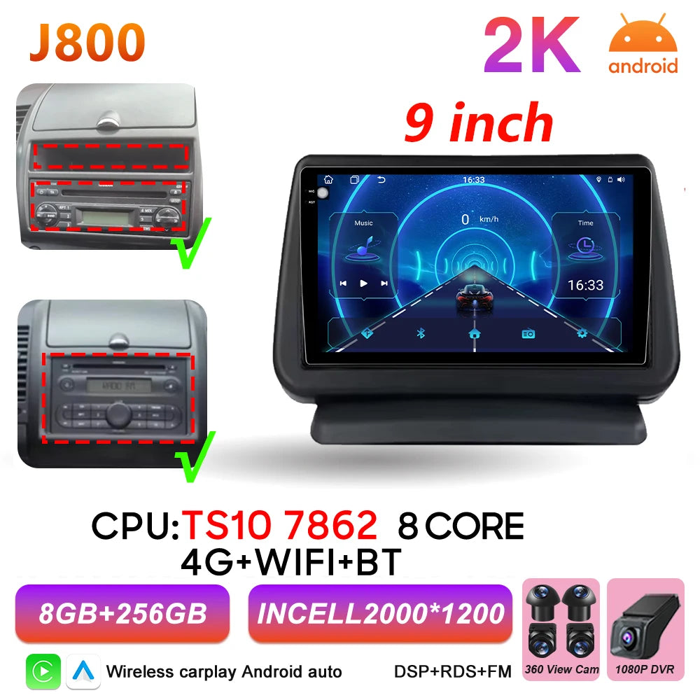 Android 16 Auto Car Radio For Nissan Note 2004 2005 2006 2007 2008 - 2012 Carplay Multimedia Player GPS Navigation DSP BT Stereo