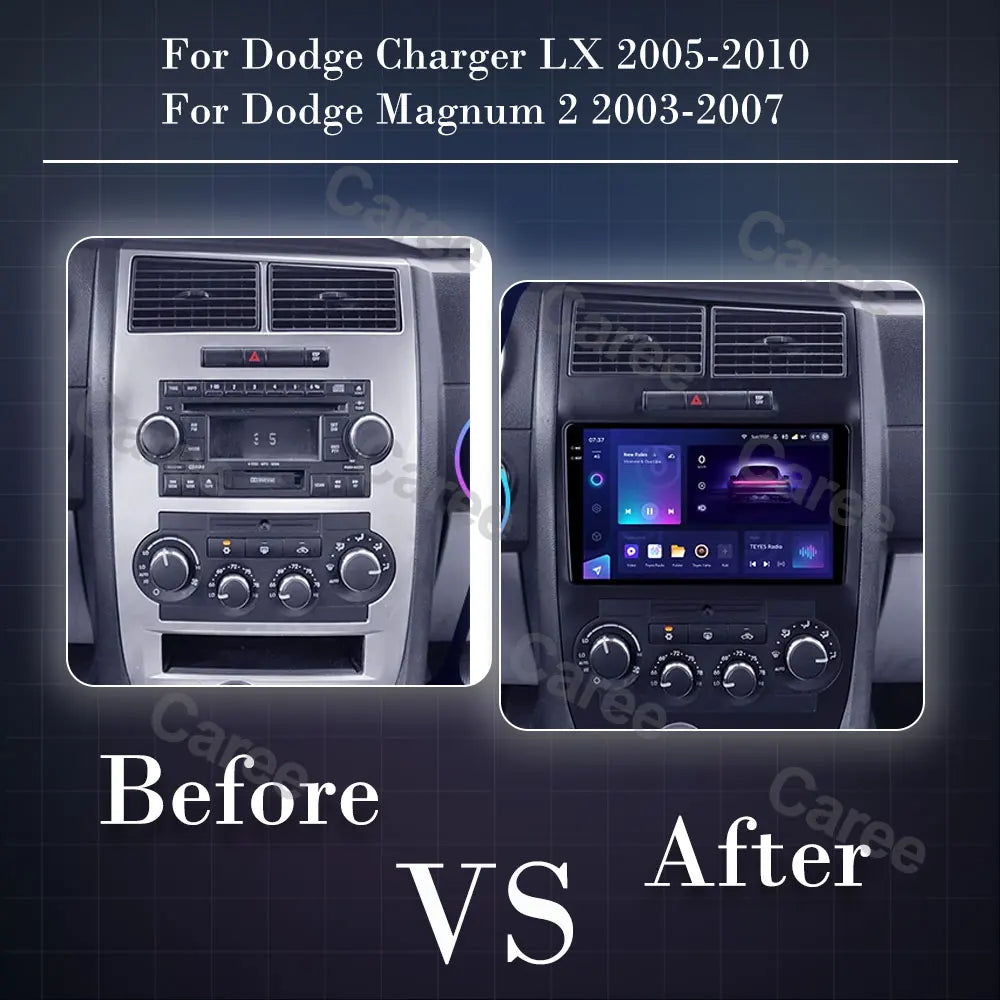 Car Radio Carplay For Dodge Charger LX 2005-2010 For Dodge Magnum 2 2003-2007 Navigation GPS Android Auto Stereo 4G Wifi No 2din