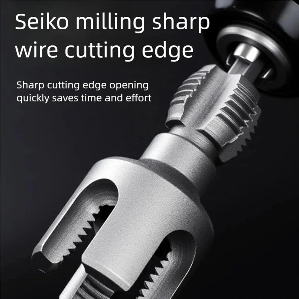 PVC Pipe Threading Tool — Internal and External Thread Cutter for Electric Drill, Ships from US