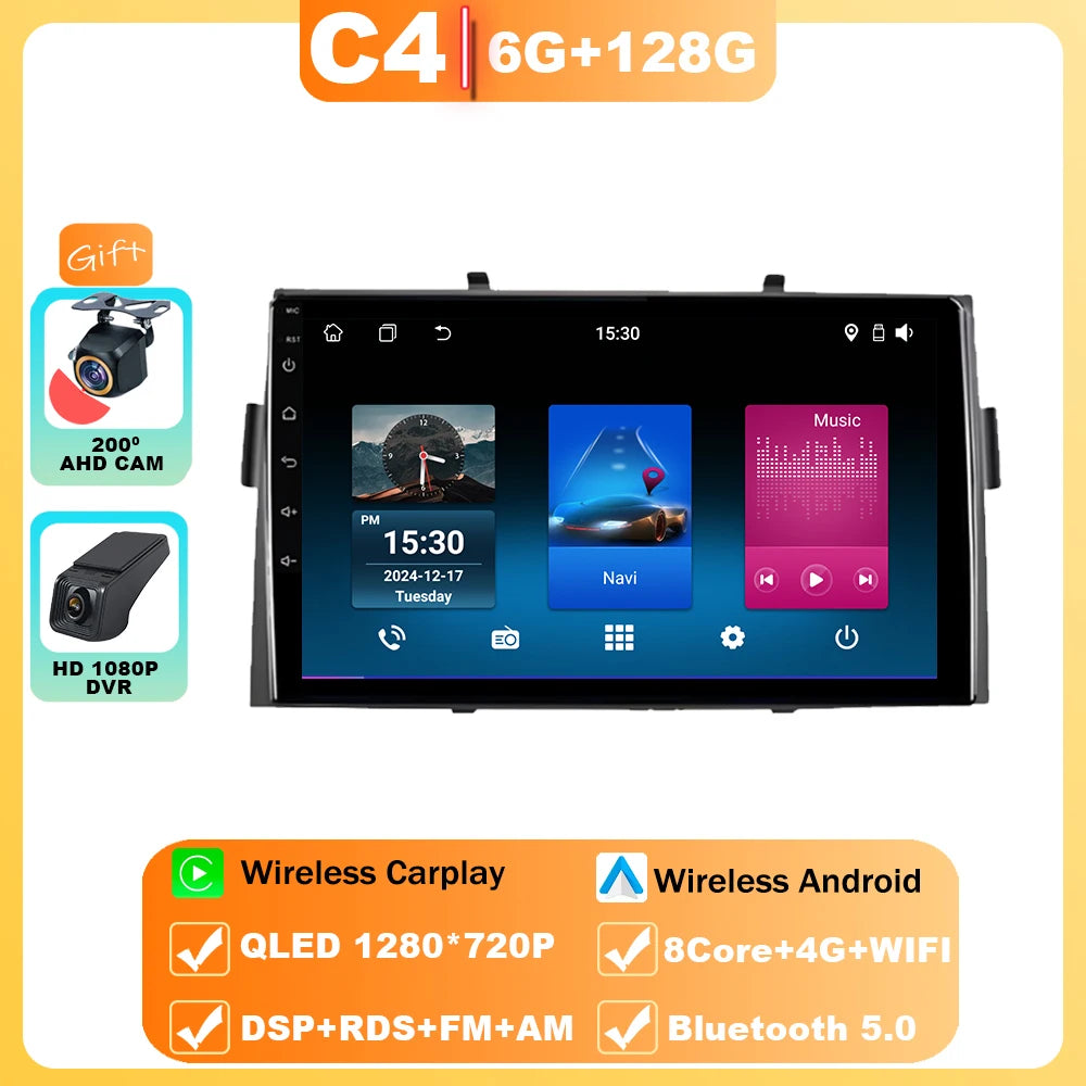 Android Car Stereo for Honda Ridgeline (2006–2014) — Wireless CarPlay, Android Auto, GPS, WiFi, All-in-One