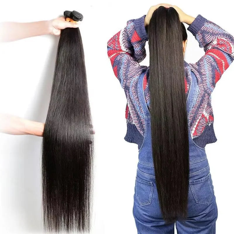 Peruvian Raw Human Hair Bundles 30 Inch Straight 3 4 Bundles Virgin Remy Hair Weft Extensions Women Sew In quickly Weave Bundles