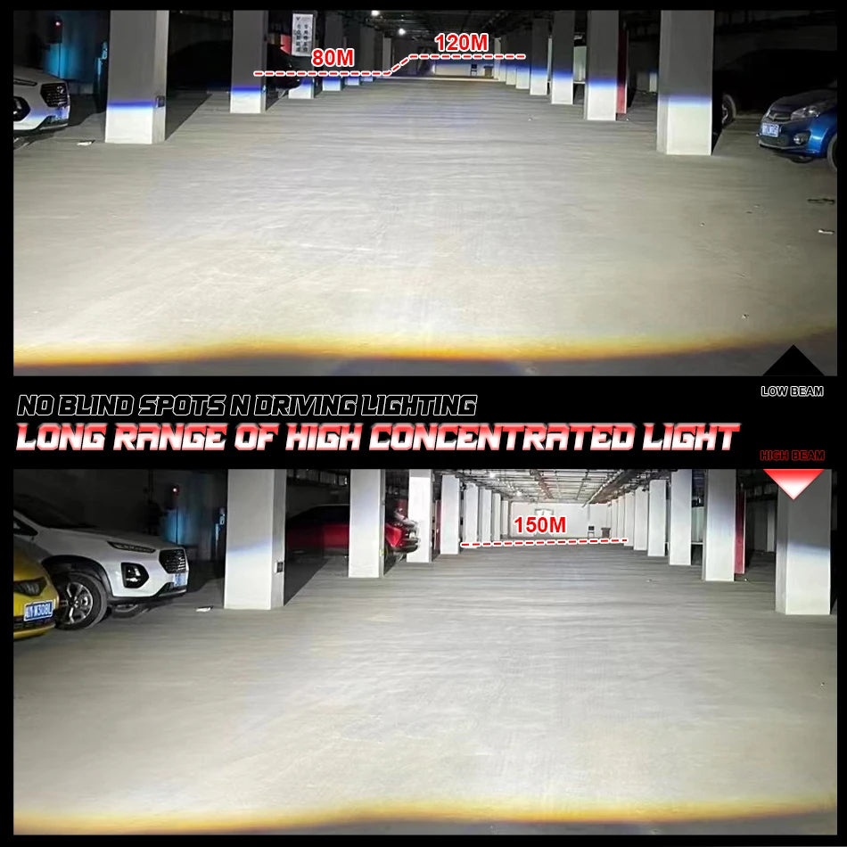 H1 LED Headlights 5300W 16PCS CSP H4 High Low Beam H7 LED Wireless CANbus Error Free Auto Light Fanless Mini 12V Super Bright