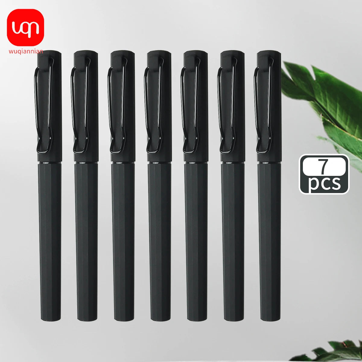 WQN-2/5/7pcs High-Quality School Business Writing Gel Pen Comfortable Holding Pen And Large-Capacity Refill Ink Is More Durable