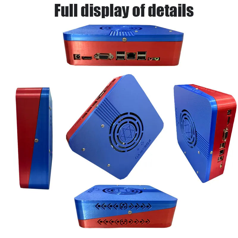 GD10 Dual-System Mini PC Console — i3 CPU, 1TB, Plug-and-Play TV, Wireless Controller