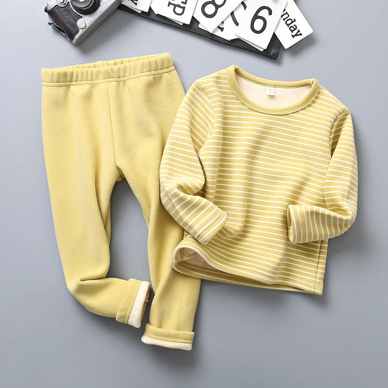 Kids Fleece-Lined Thermal Set - Warm Two-Piece Winter Pajamas - photo 9