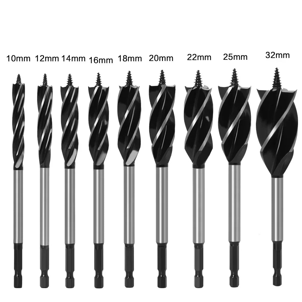 Hole Opener 10-35mm 1/4'' Hex Shank Twist Drill Bit, Reamer Auger Carpenter Joiner broca Drill Bits for Wood  Woodworking Tools