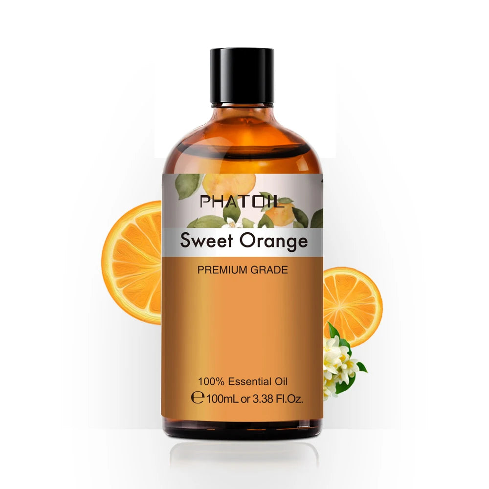 100ml Pure Essential Oil for Diffusers — Aromatherapy (Lavender, Rose, Peppermint & More)