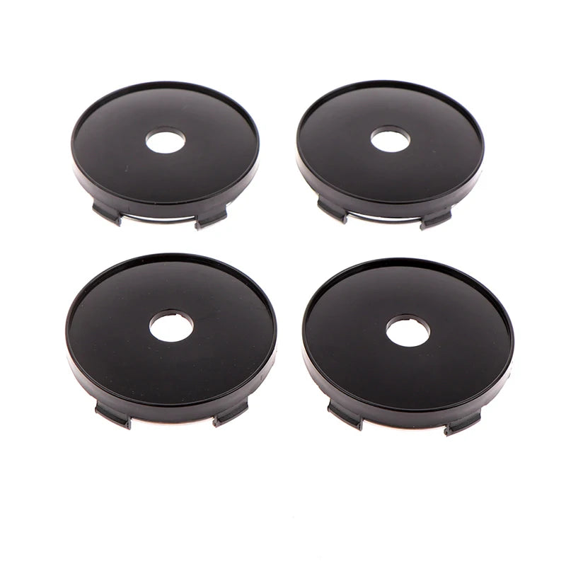 4Pcs/lot 60mm Fit 65mm Logo Black Plastic Car Wheel Center Hubcaps Covers Set Car Wheel Rim Hub Caps Car Styling Accessories