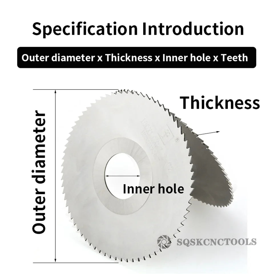 ExactBit HSS Milling Saw Blade — 40–125mm Slotting Cutter