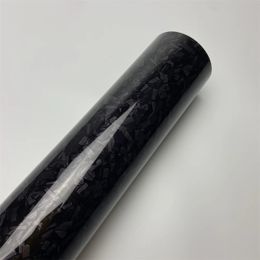Glossy Black Forged Carbon Vinyl Wrap Auto Motorcycle Self-Adhesive Sticker Forged Carbon Car Body Film Tuning Wrapping Foil