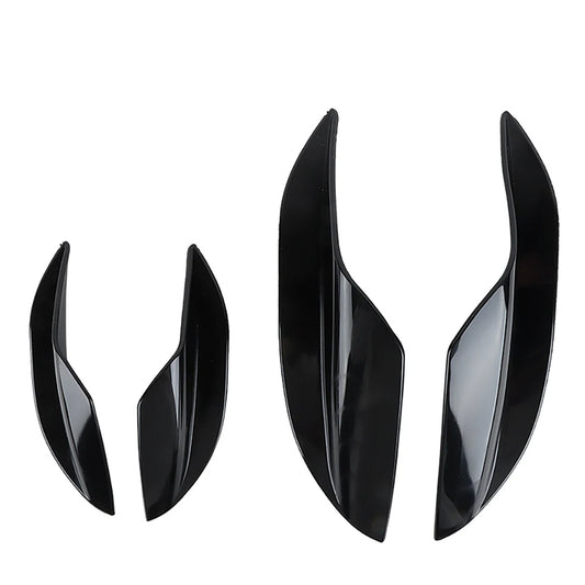 Universal Carbon Fiber Bumper Lip Canards - 4-Piece Kit