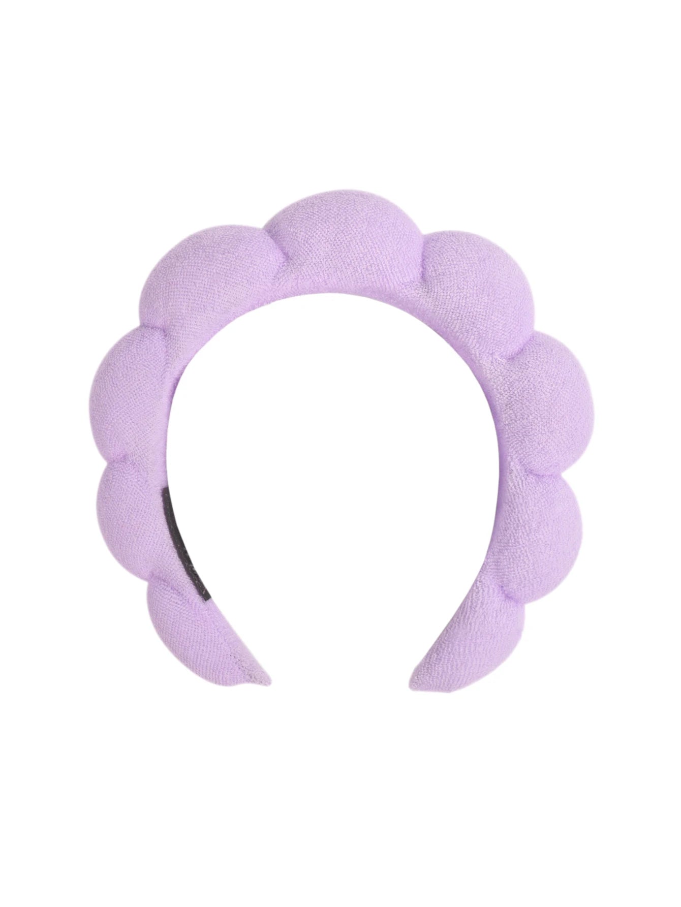 Spa Bubble Headband for Washing Face – Microfiber Puffy Scrunchie Wristband for Skincare & Makeup Routine