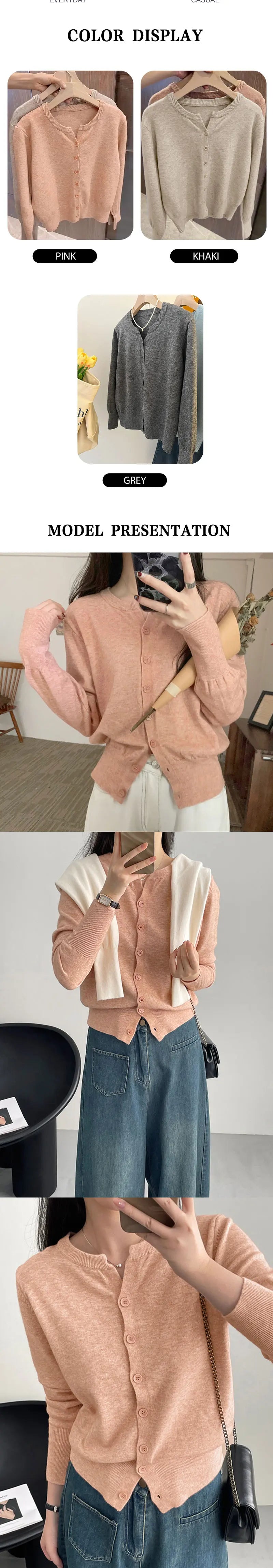 Women's fleece-knit sweater, cropped crew neck — view 11 of 15