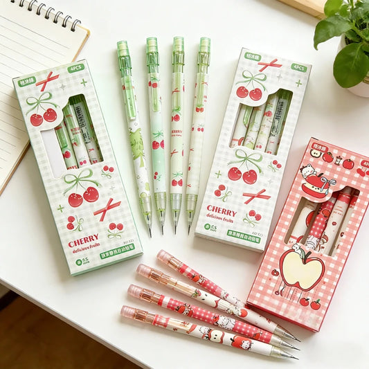 Mechanical Pencils with Eraser, 0.5mm - Set of 4