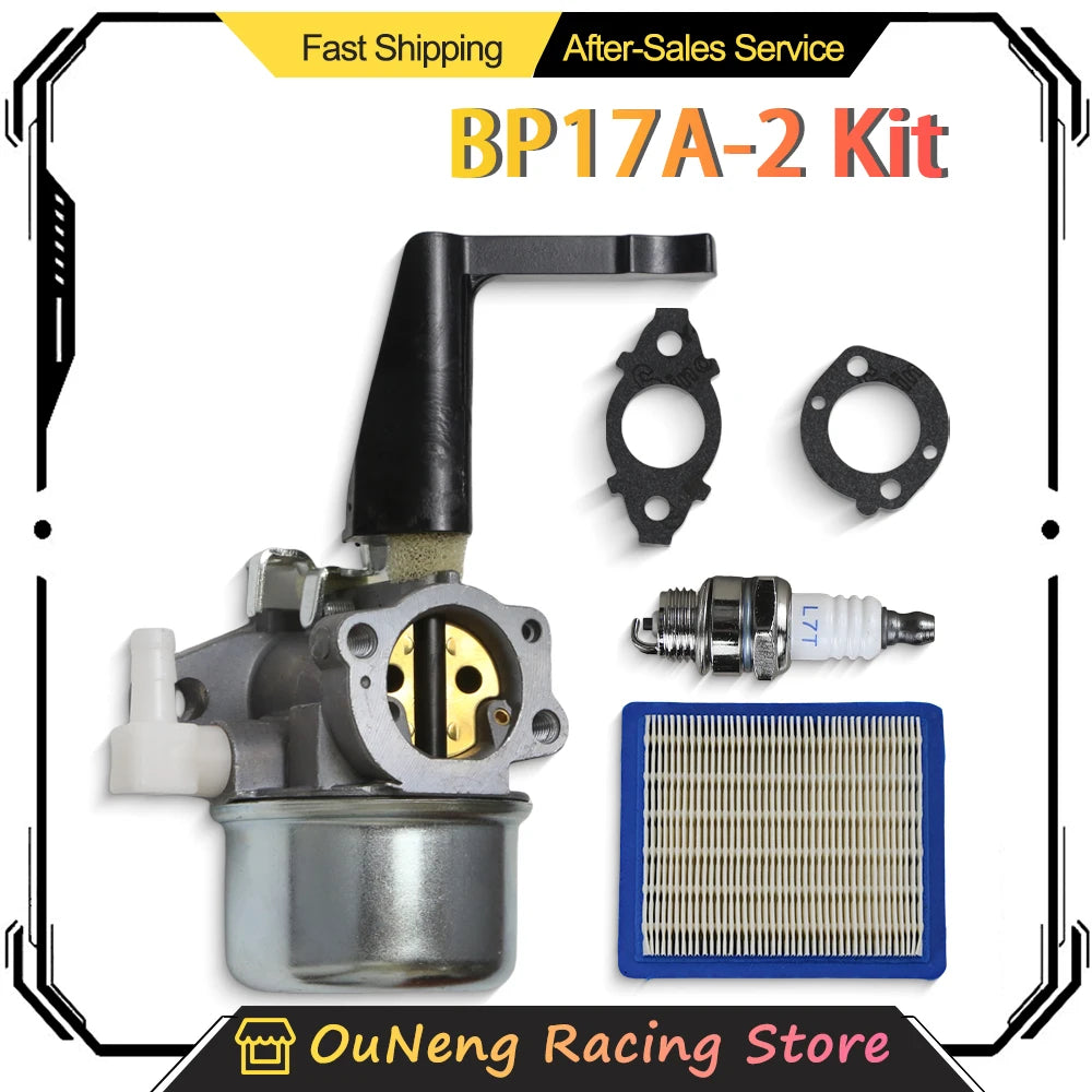BP17A-2 696065 Carburetor for Briggs & Stratton 697422 110402 110412 215369 Tiller Engine Carb with Mounting Gaskets Kit