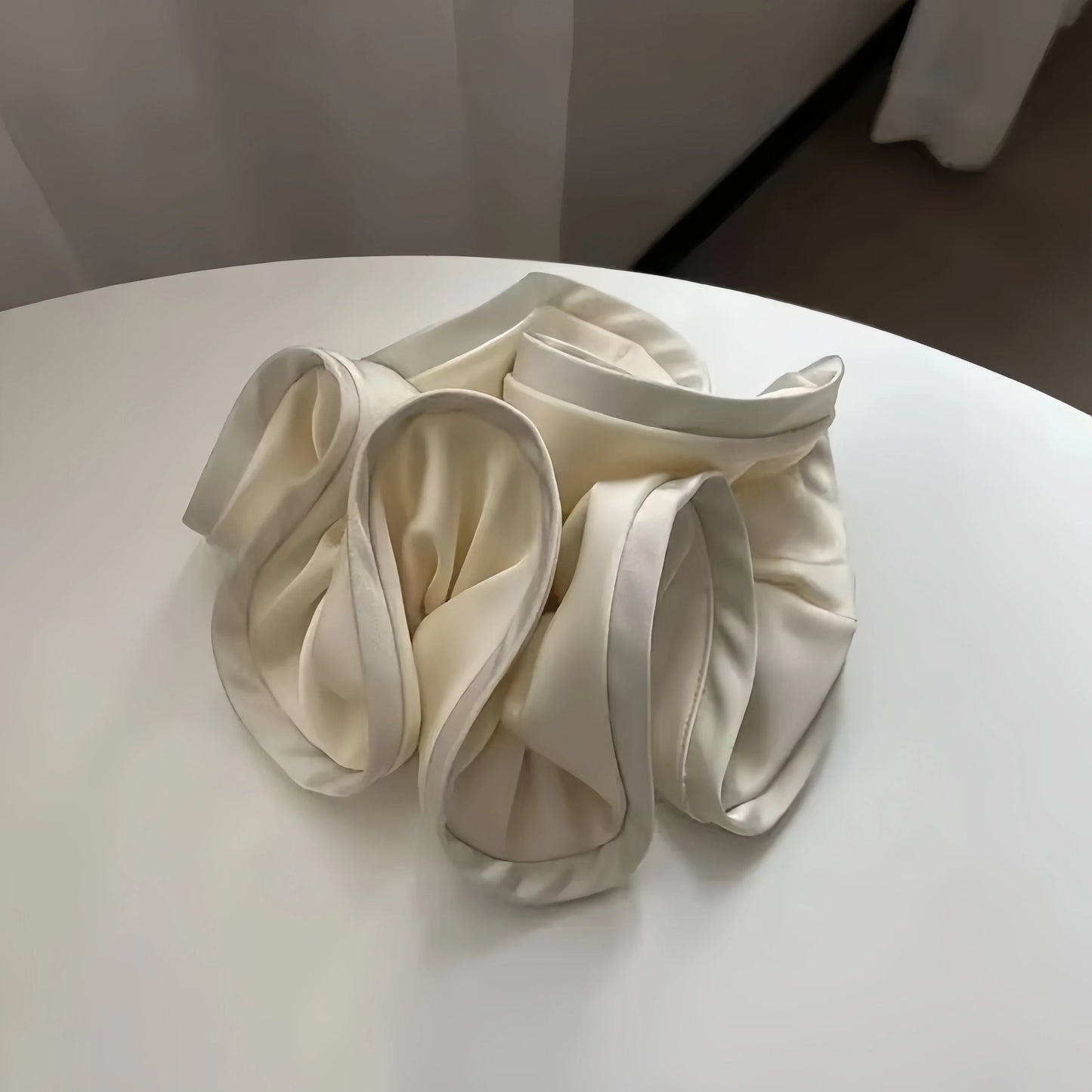 Korean Satin Ribbon Scrunchies – Elastic Hair Ties & Bow Ponytail Accessories for Women (Single & Multi-Pack)