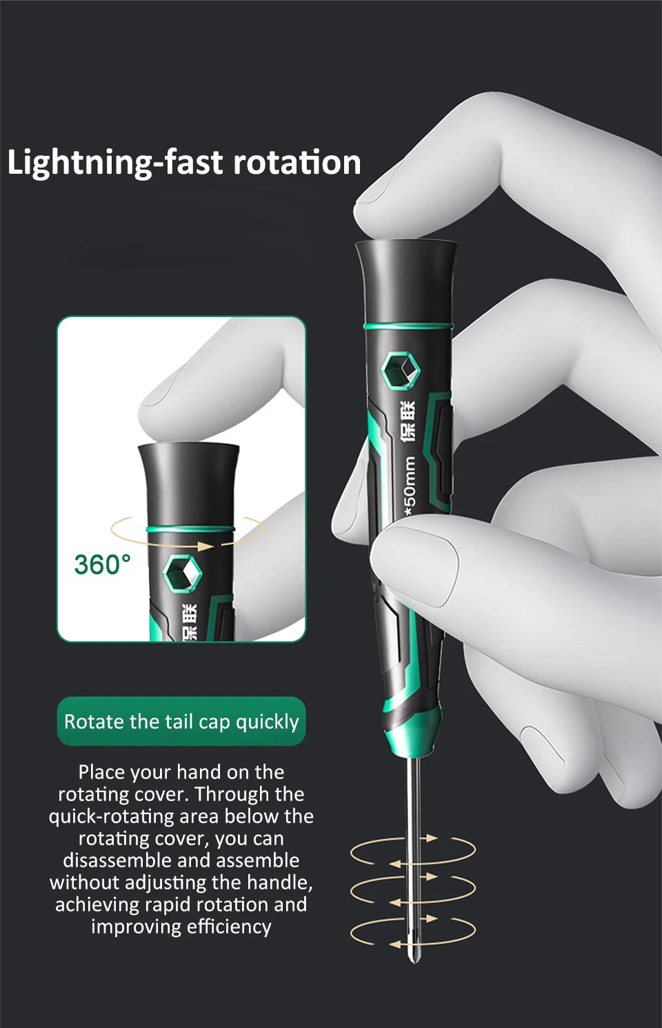 Precision Magnetic Screwdriver Anti-Slip Handle Phillips/Slotted Type Mini Screw Driver Installation and Disassembly Repair Tool