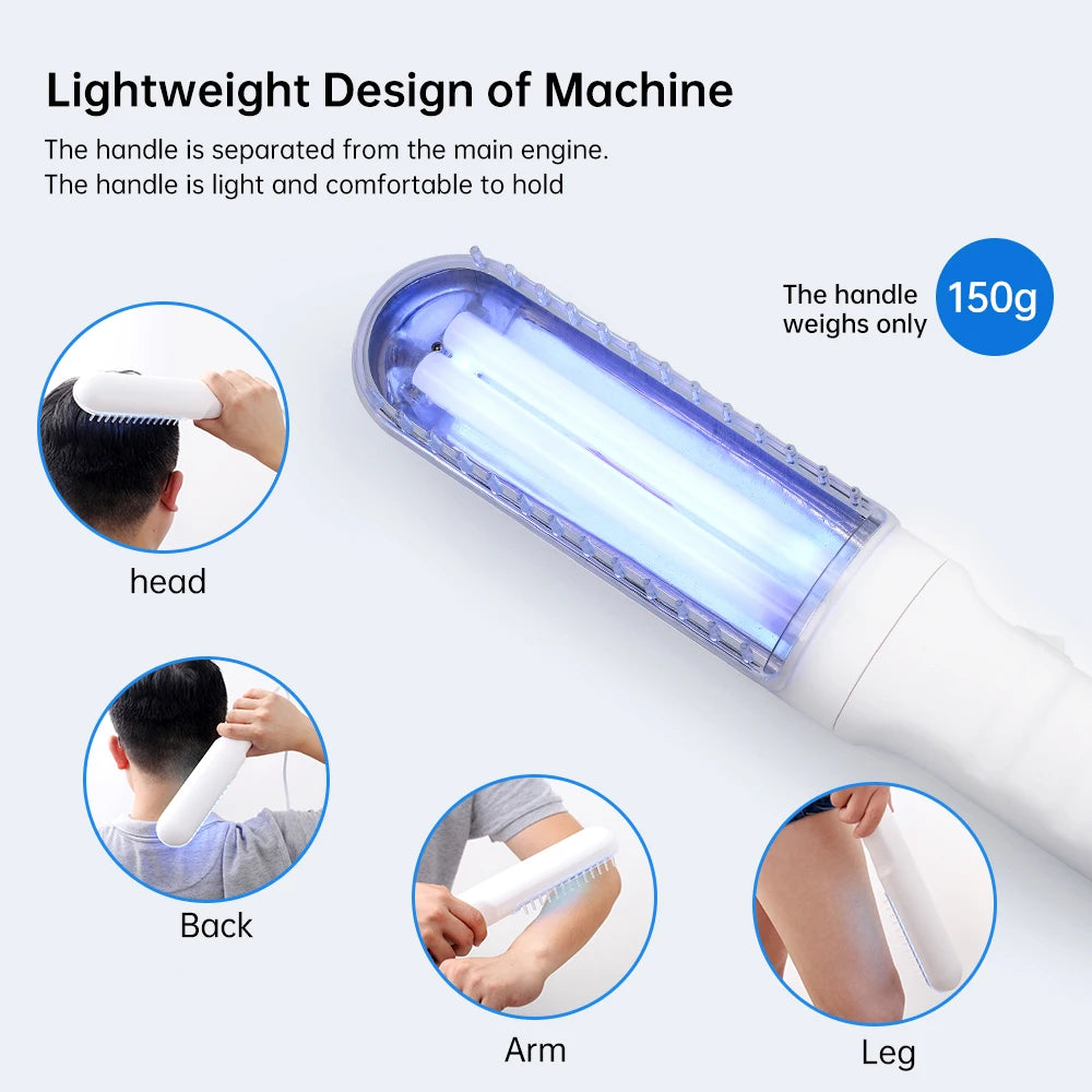 YOUWEMED 311nm Ultraviolet Phototherapy Instrument Use UVB Lamp UV for Vitiligo Psoriasis White Spots Skin Disease