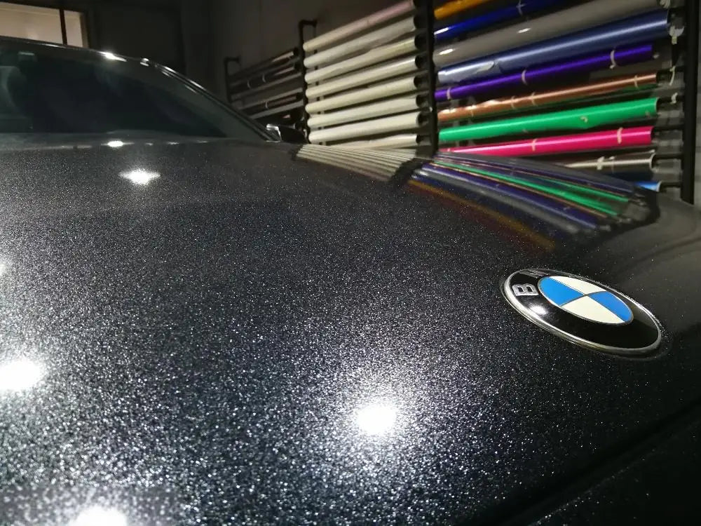 Forged Carbon Fiber Car Wrap — Hex &amp; Cosmic Diamond Vinyl Film