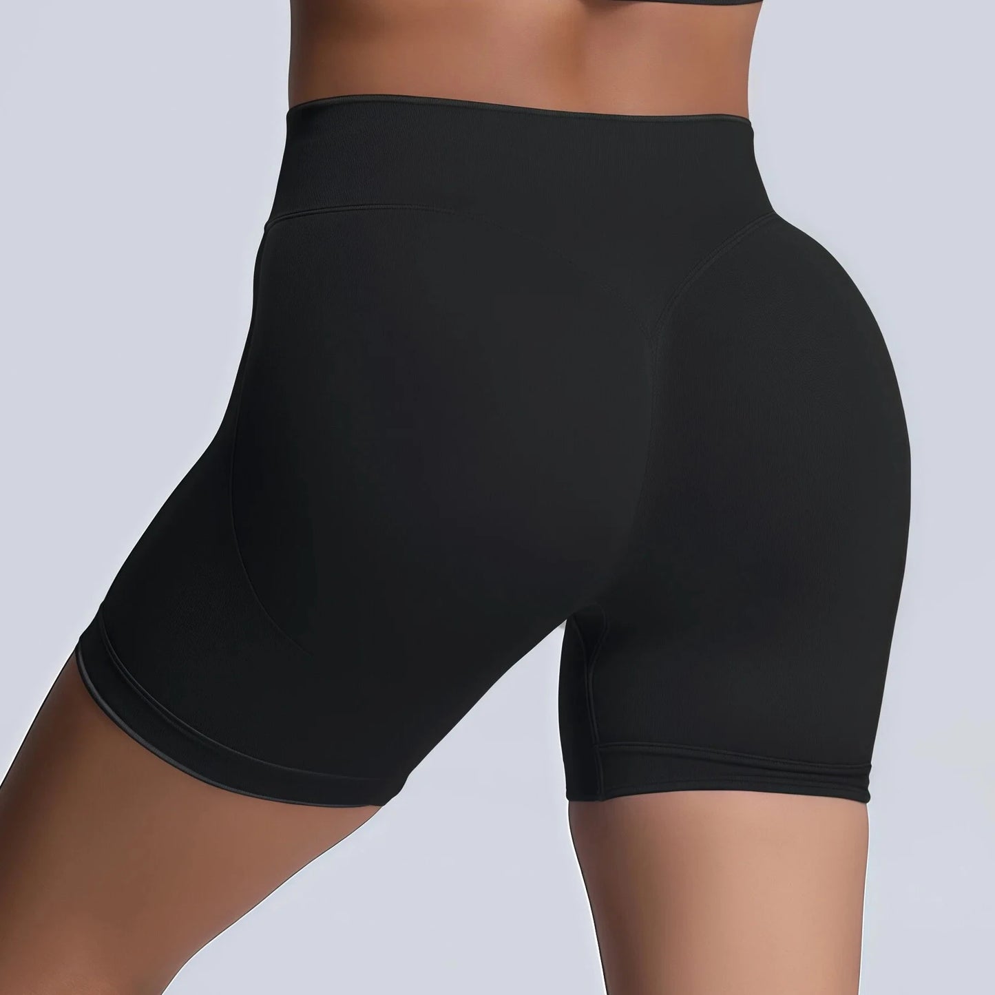 HISTELLO Impact Shorts 4.5" Women Fitness Sports Biker Shorts Low Waist Gym Short Workout Scrunch Butt Yoga Seamless Leggings