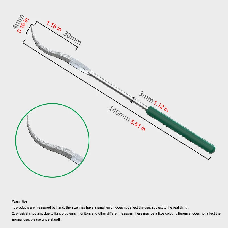 1 PCS Special-Shaped Diamond File Rust Removal Deburring Grinding Tool for Jewelry Metal Ceramic Glass Stone Craft Hand Tools