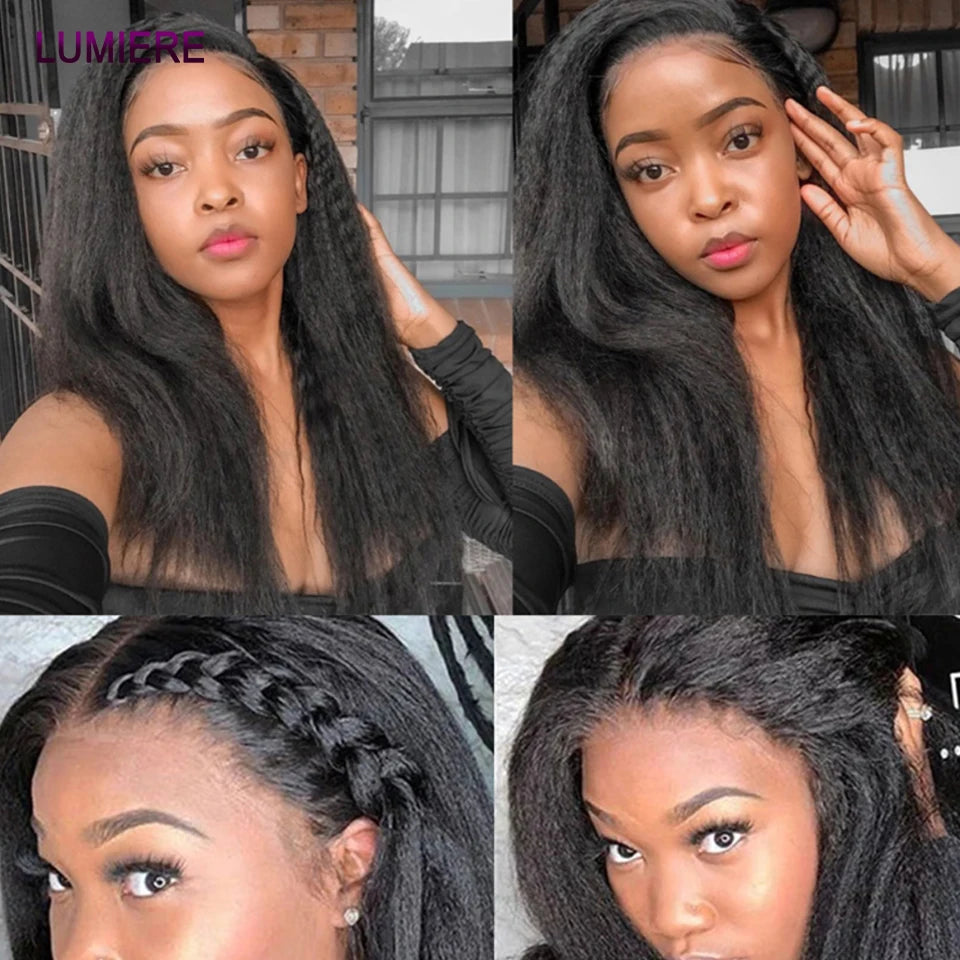 Kinky Yaki Straight Human Hair Bundles Deal Raw Virgin Human Hair Bundles Deal Brazilian Hair Extensions On Sale Clearance
