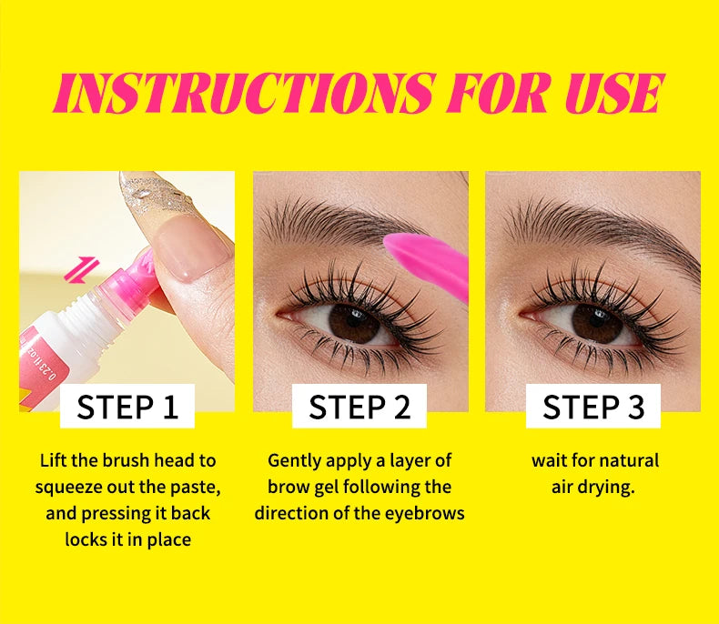 Eyebrow Styling Gel 3D Feathery Wild Brow Wax Waterproof Long Lasting Easy To Wear Shaping Eyebrows Makeup Sculpt Soap Cosmetics