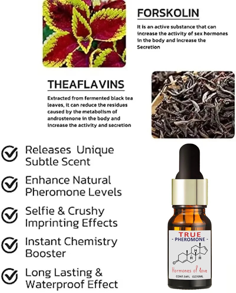 Roxelis Pheromone Attraction Essential Oil – Long-Lasting Fruity Fragrance for Dating & Social Events | 10ml (1–22pc)