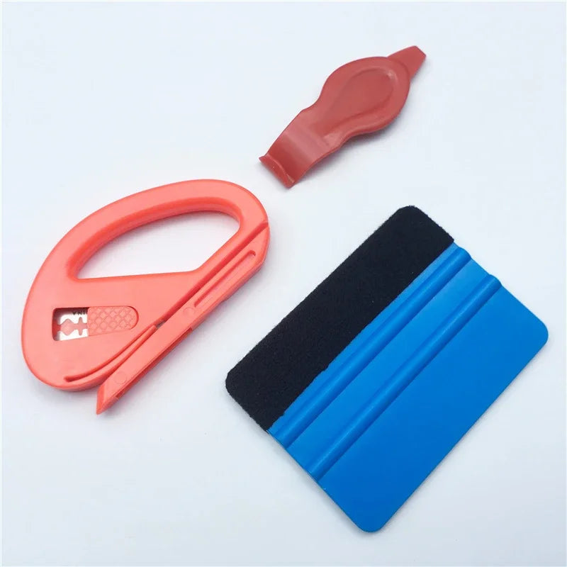 Vinyl Wrap Tool Kit — Rubber Squeegee, Scraper & Film Application Set for Car Wraps, Window Tint & Glass Film