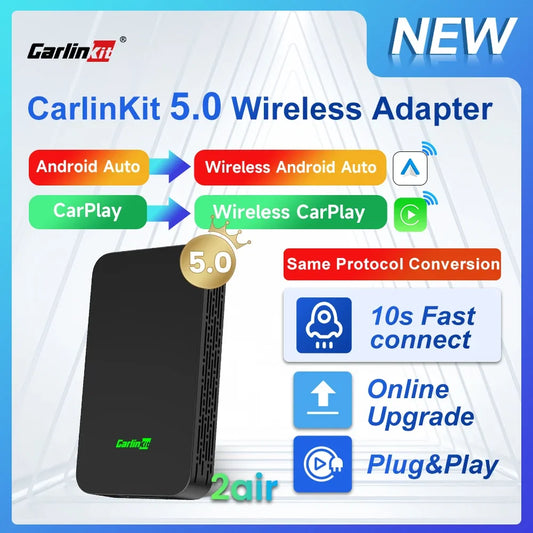 Wireless CarPlay & Android Auto Adapter (2.4G / 5.8G WiFi)