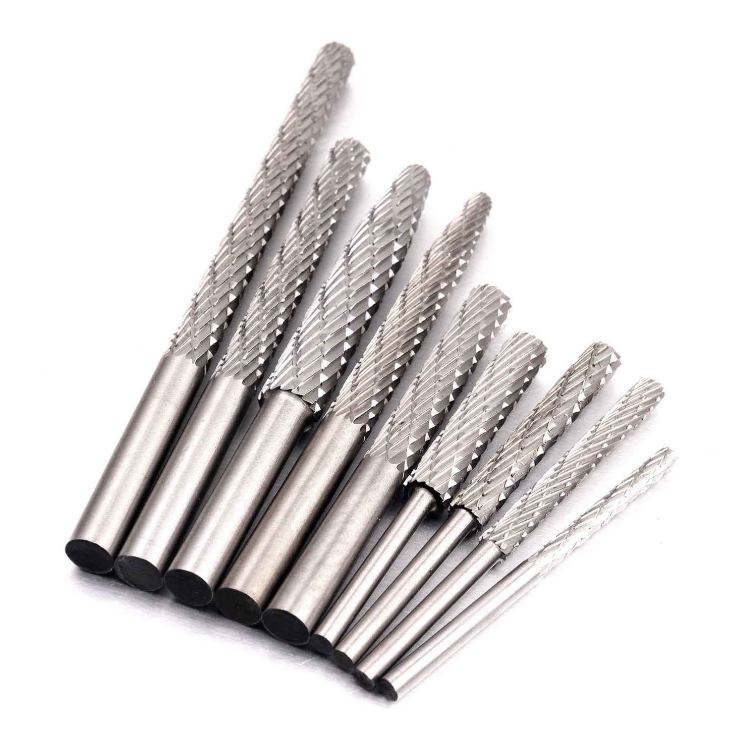 1PC Rotary Burr Cutter High Speed Steel Rotary Bur Cutter File Milling Cutter Drill Bit Engraving Bits Milling For Rotary Tool