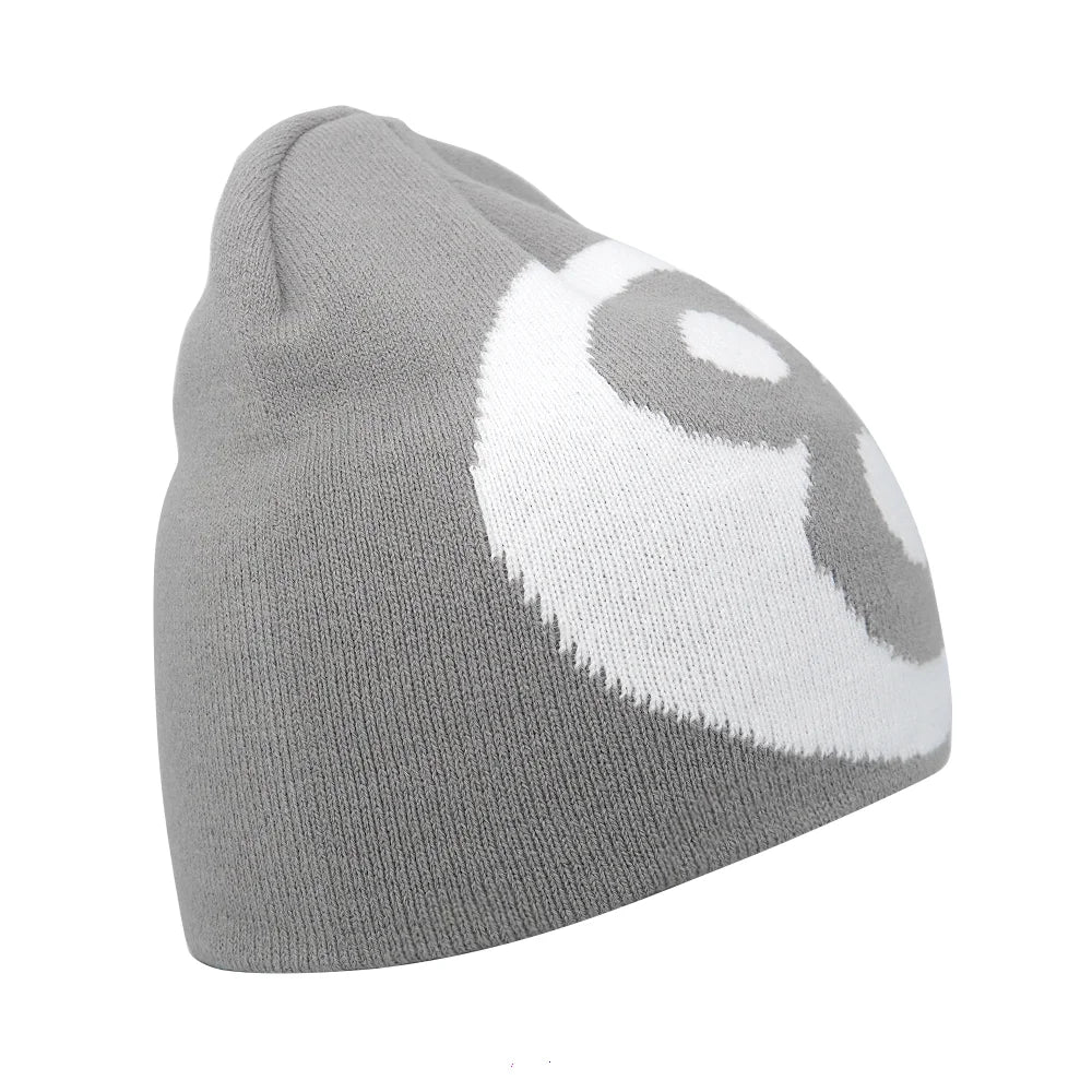 Y2K Letter Knit Beanie, Warm Ski Hat