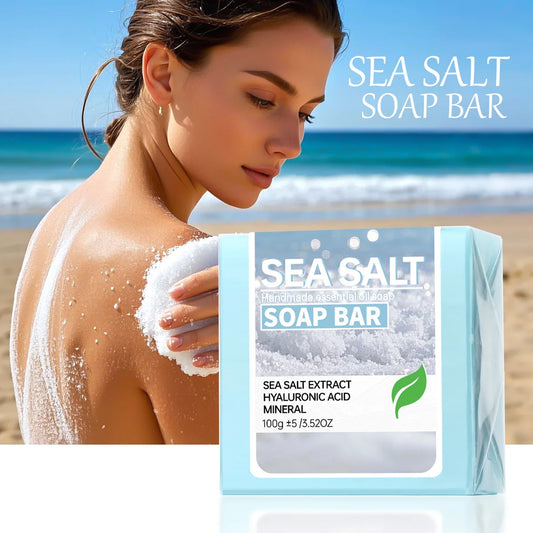 Handmade Sea Salt Essential Oil Soap - Cleansing Bath Soap Bar