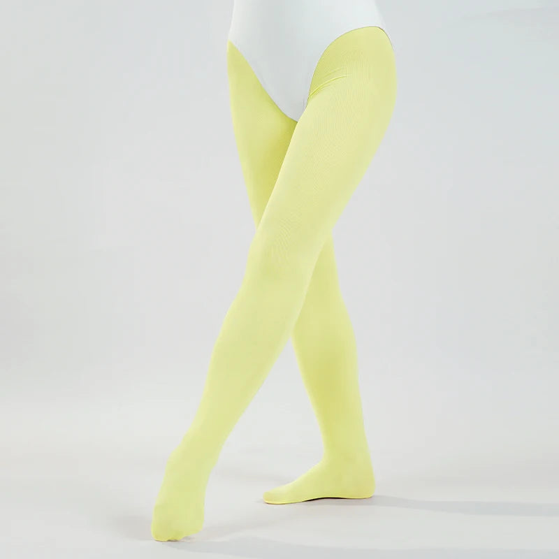 Girls High Waist 90D Soft Ballet Leggings Adult Solid Color Stockings 10 Colors Toddler Kids Dance Students School Footed Tights