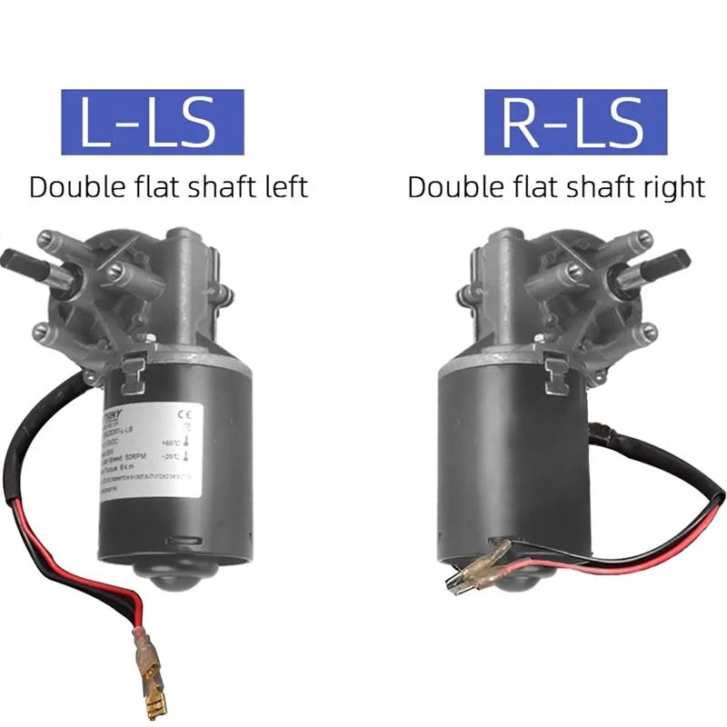 High Torque DC Worm Gear Reducer 30W 12V 24V Reversible Worm Gear Motor Wiper Barbecue Grill Motor Electric Gear Box Motor