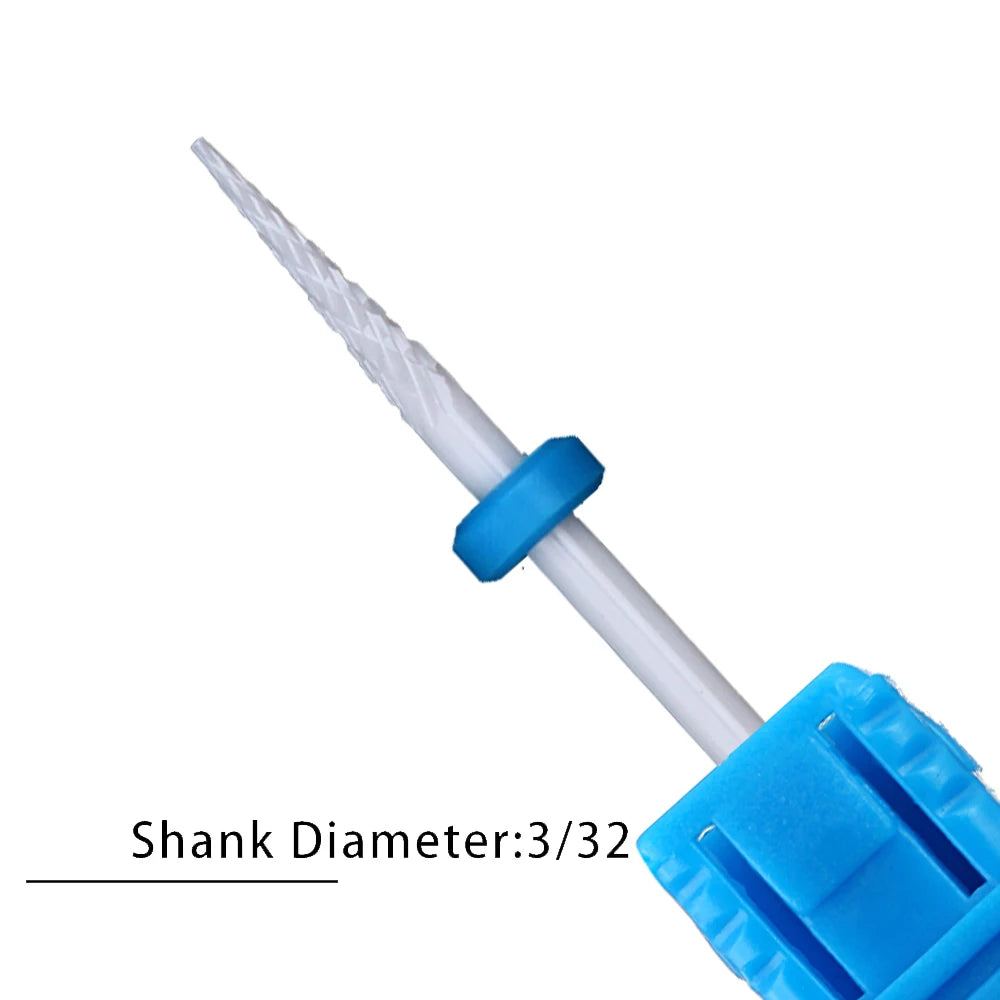 Nail Drill Bits Flame Ceramic Cutters for Manicure Electric Pedicure Nail Bits Gel Polish Remover Files Burr Nail Accessories