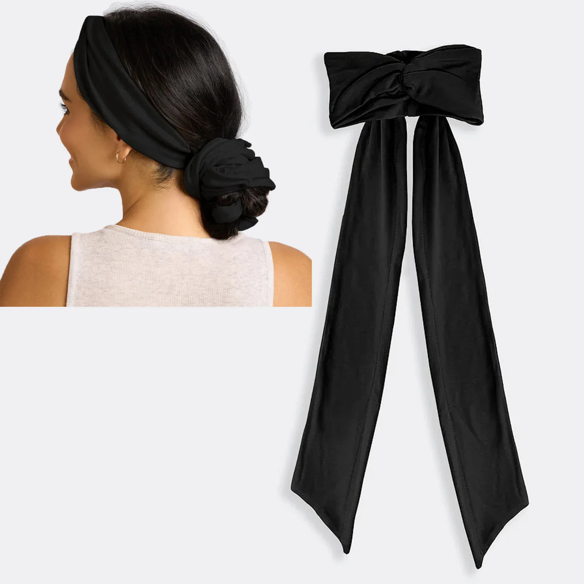 Heatless Curls Headband No Heat Overnight Hair Curler Soft Fabric Long Ribbon Curling Rod Natural Waves Hair Styling Tool for Wo