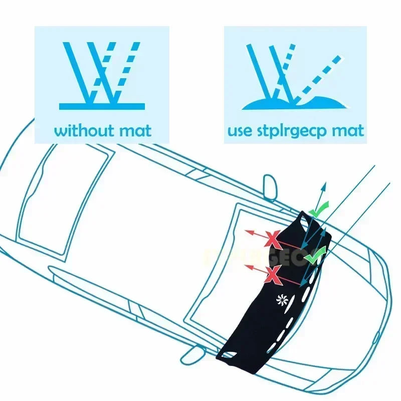 Anti-Slip Dashboard Cover Protective Pad Accessories Sunshade Carpet for Lexus RX 2026~2026 XU30 RX300 RX330 RX350 RX400h 2026