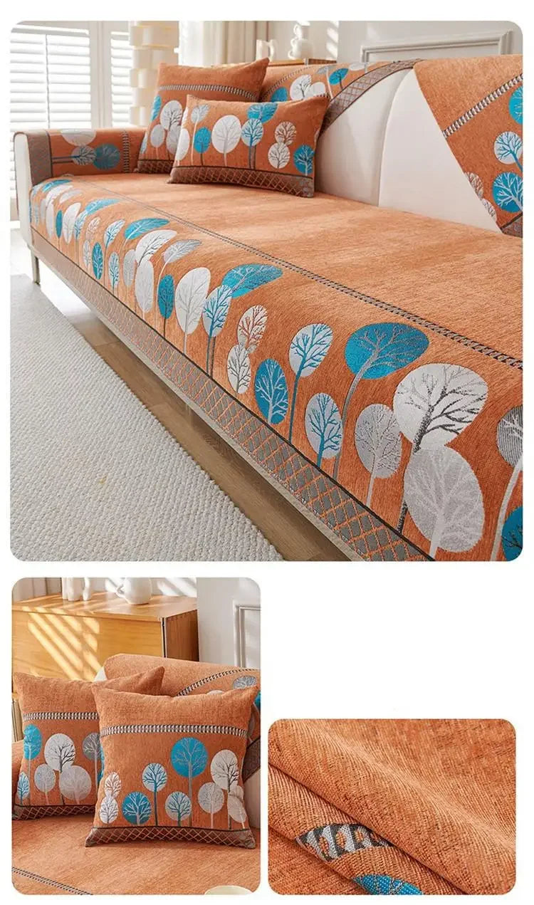 1pcs Chenier Sofa Cover Four Season Universal High-end Anti-skid Seat Mat Nordic Minimalist Modern Backrest Cushion Cloth