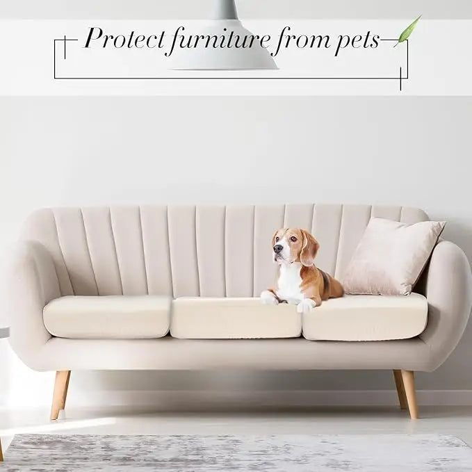 Elastic Sofa Seat Cushion Cover for Furniture Protector Sofa Slipcover Pets Kids Washable Sofa Cushion Case Removable Livingroom