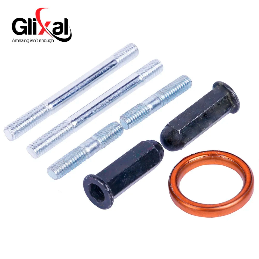 Glixal GY6 72cc 80cc Chinese Scooter 47mm Big Bore Cylinder kit Rebuild Kit with Piston Kit 139QMB 139QMA Moped ATV Engine