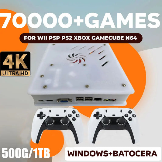 X8 Mini PC Game Console — i3 CPU, 1TB, 4K HD, 60 Emulators, Plug-and-Play TV Console