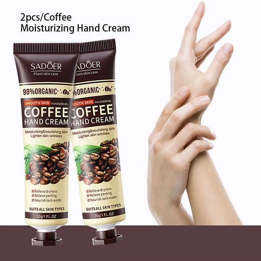 Coffee Scented Hand Cream Set - Moisturizing Hand Cream for Dry Winter Skin
