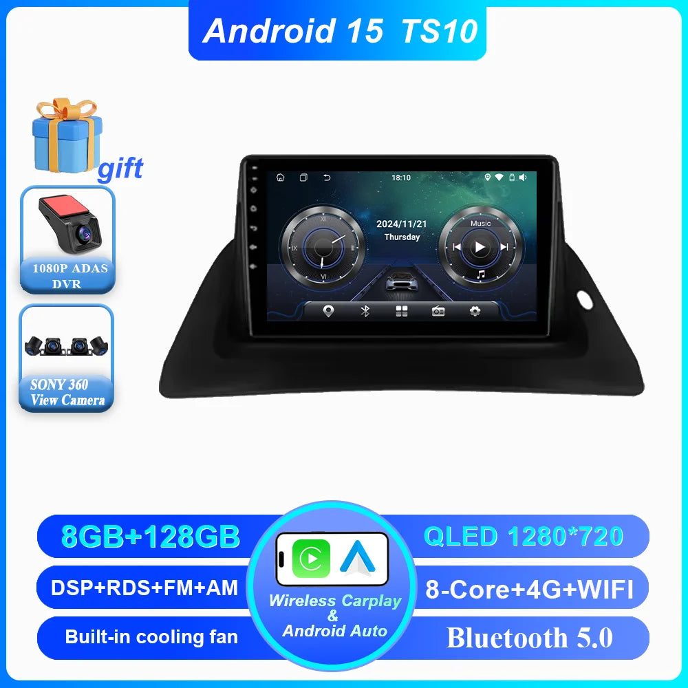Android Car Stereo for Renault Kangoo (2008–2018) — CarPlay, Android Auto, GPS Navigation, Head Unit
