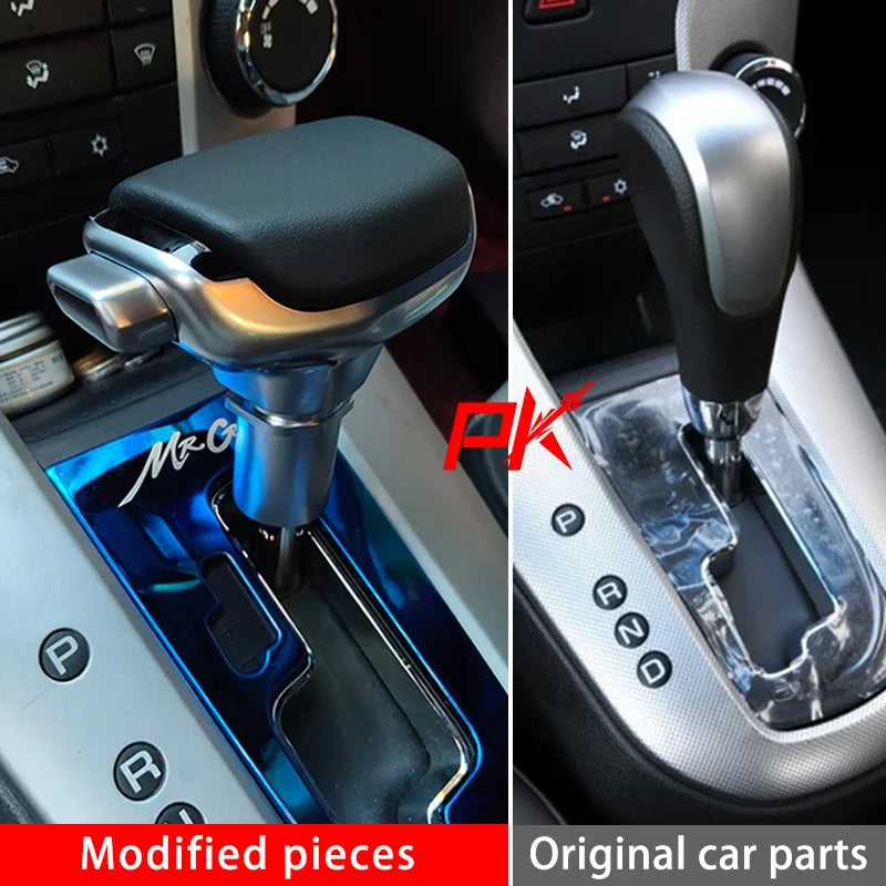 For Chevrolet Cruze Kopac Orlando Car Automatic Transmission New Leather Gear Stick Head Shift Gear Rod Shifter Gear Shift Knob
