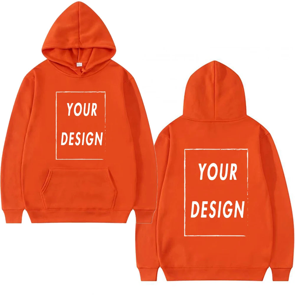 Custom Print Hoodie, Add Your Own Photo or Logo