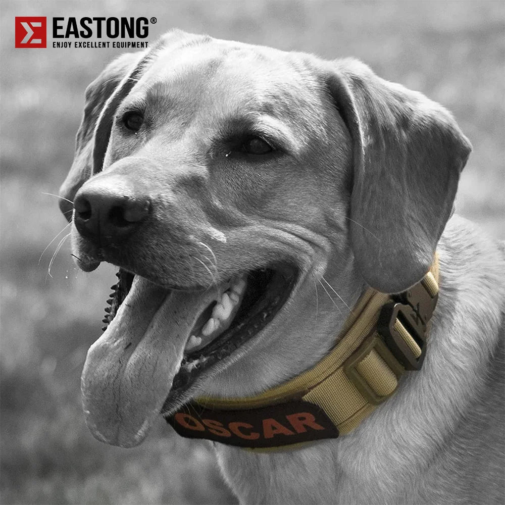 Tactical Reflective Dog Collar - Metal Buckle & Handle – photo 6